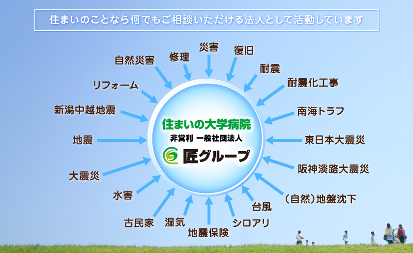 住まいのことなら何でもご相談いただける法人として活動しています。